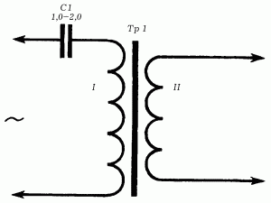 схема понижающего трансформатора