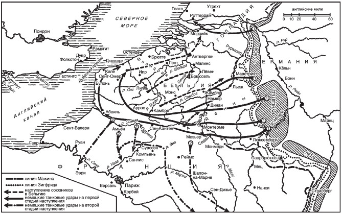 Карта наступления немецких войск 1941