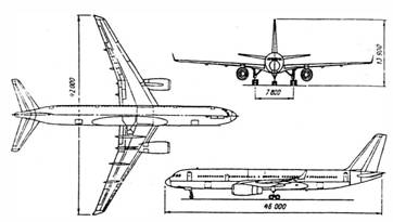 ту 204 схема самолёта