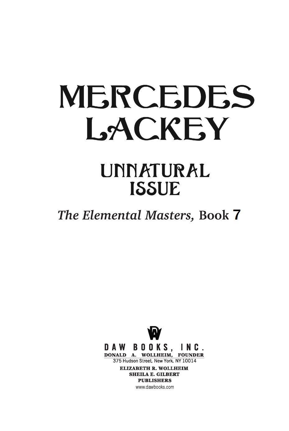 Mercedes Lackeys Elemental Masters series Alan J