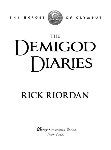 demigod diaries free pdf
