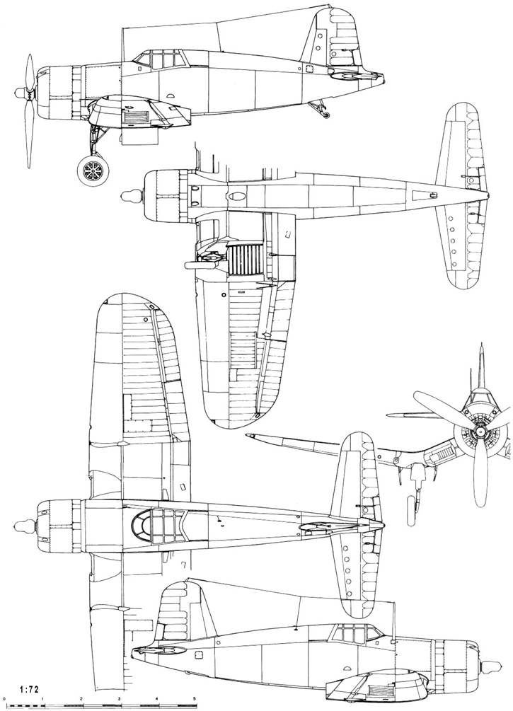 F4u 4 corsair чертежи