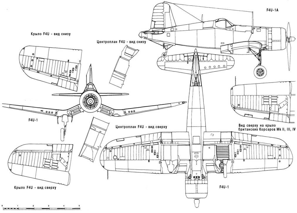 F4u 4 corsair чертежи