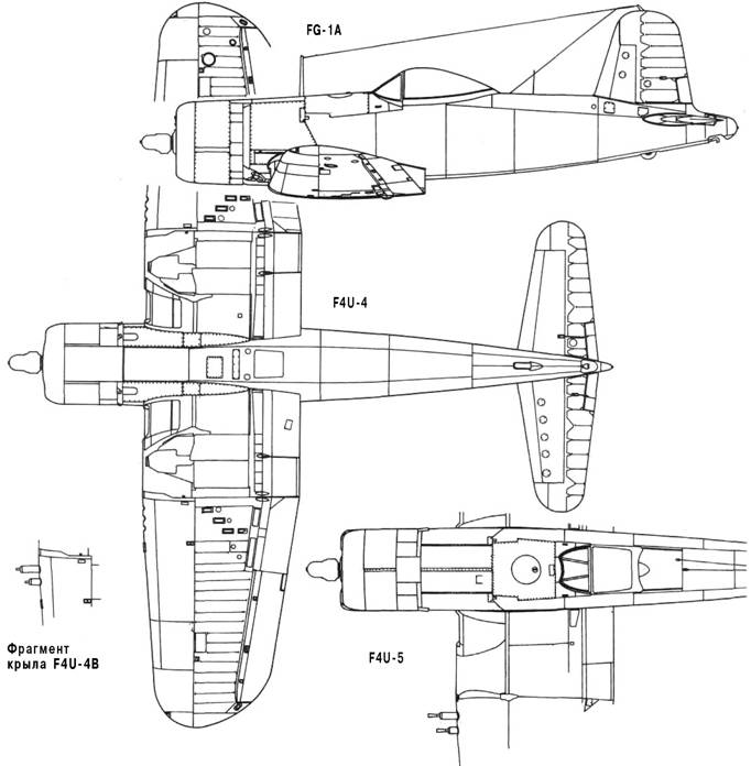 F4u 4 corsair чертежи