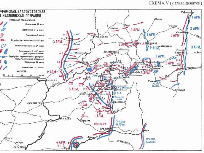 Гражданская война 1918 года карта