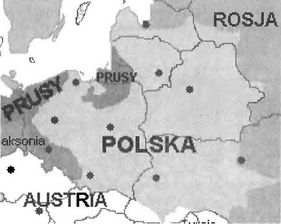 Польша в составе российской империи карта