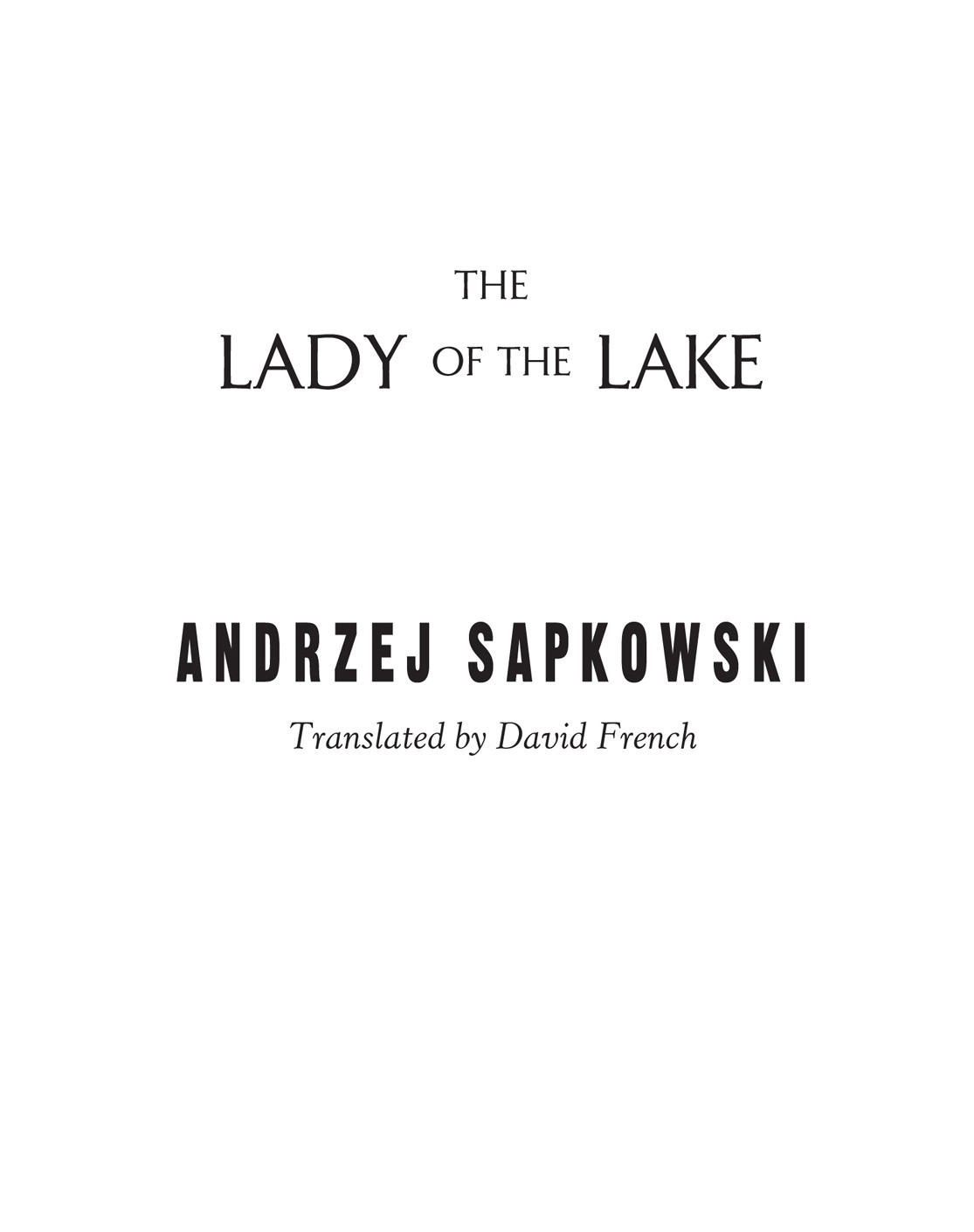 The Lady of the Lake