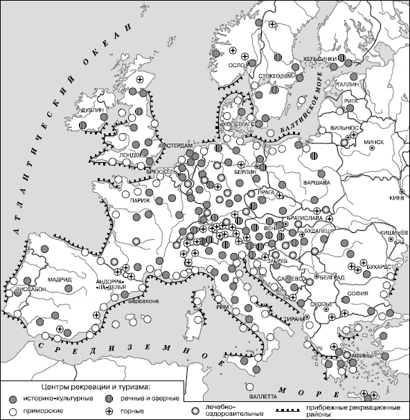 Контурная Карта Зарубежная Европа