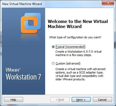 как установить windows в vmware