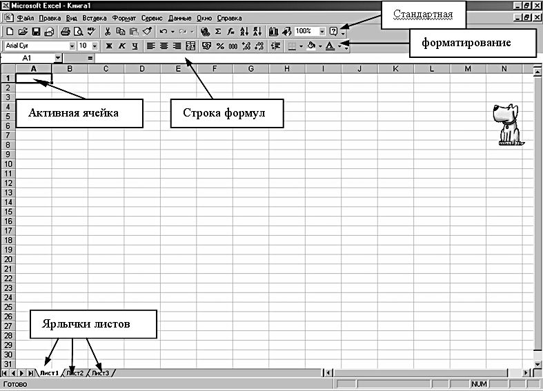 Текст поверх ячеек excel