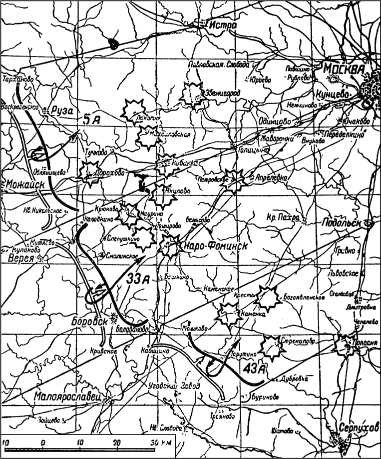 Карта обороны москвы и московской области 1941 года