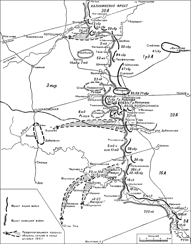Карта фронта на сегодняшний день