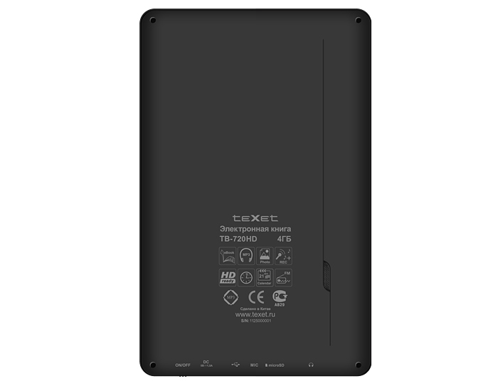 Ebook reader texet tb 772a сброс пароля